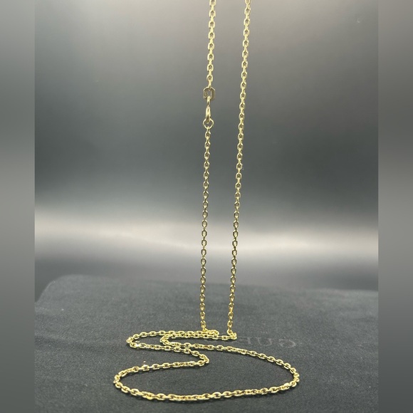24” 1.7mm. Solid 14K Yellow Gold D/C Forzentina Chain Necklace - Picture 8 of 17